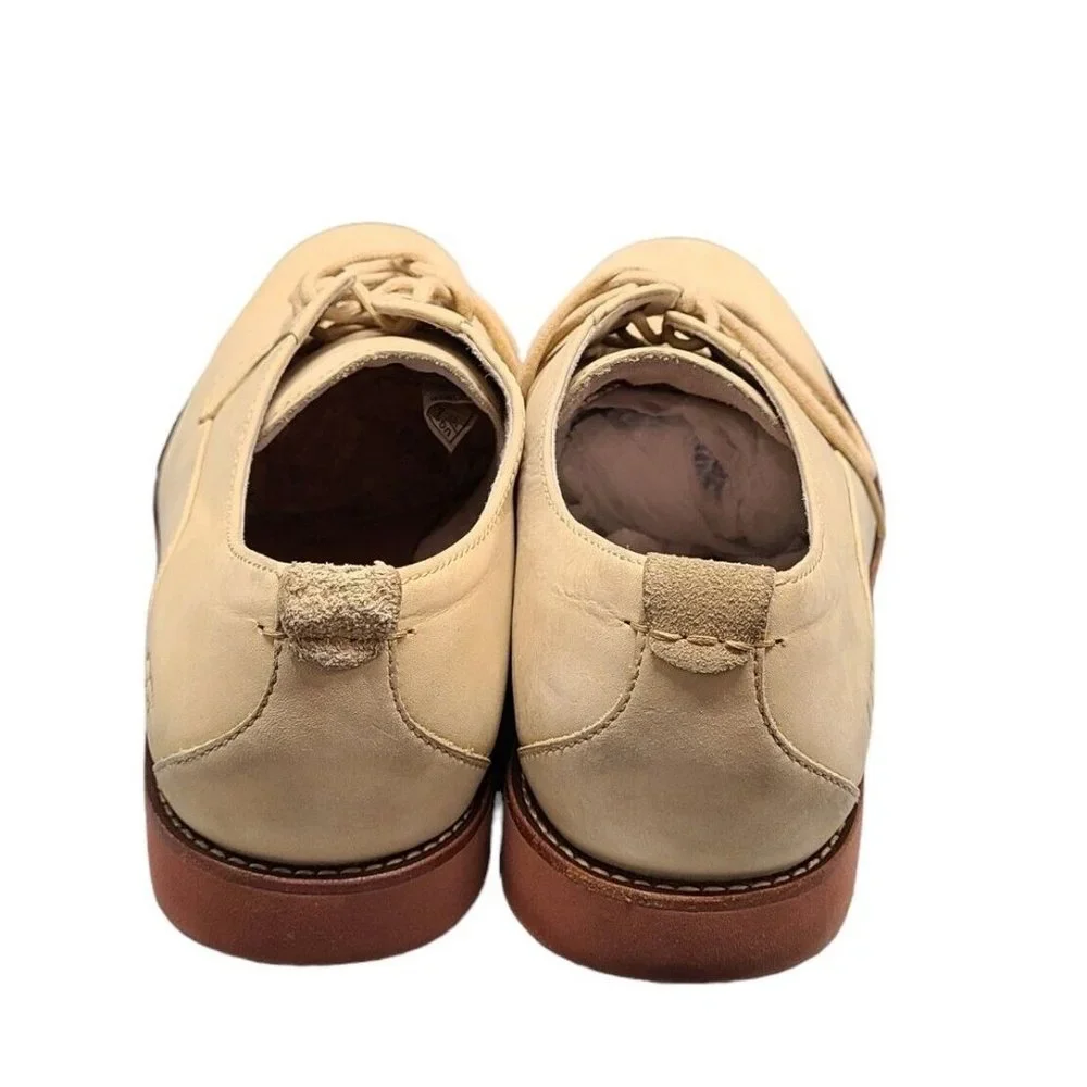 UGG Shoes Mens Size 10 Tan Klayton Lace Up Oxford Classic Preppy - Picture 4 of 13